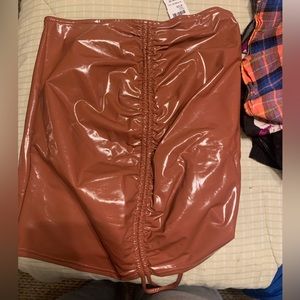 Pleather skirt
